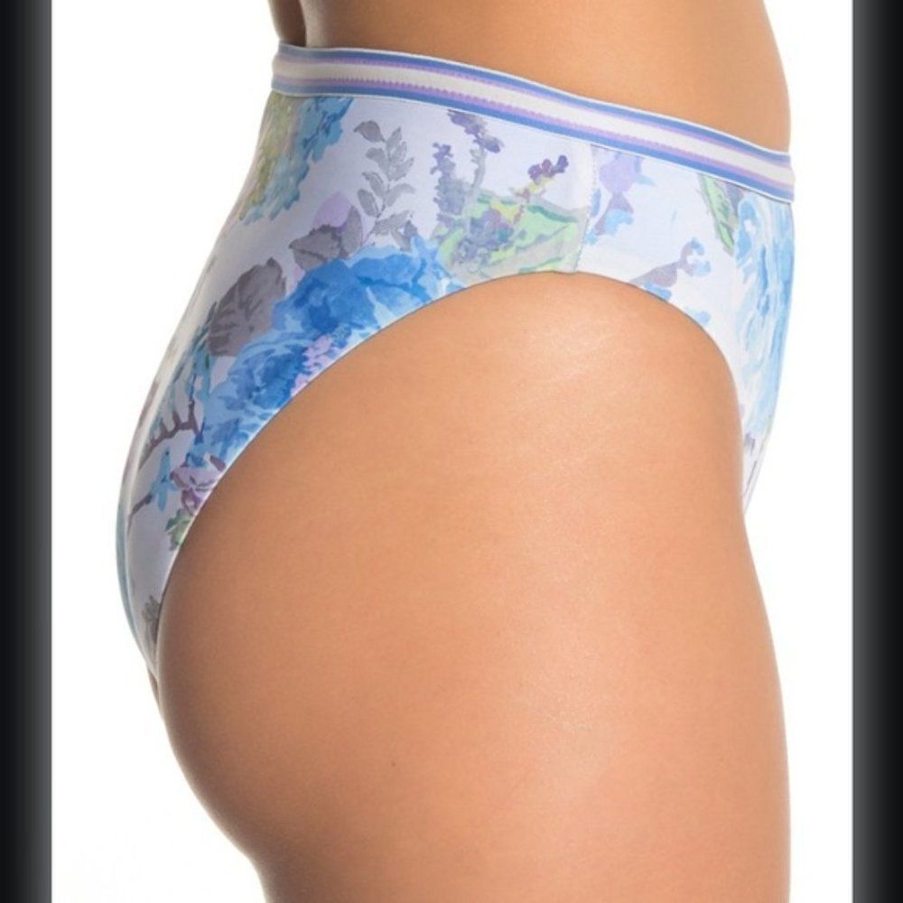 Becca Women's Floral High Waisted Swim Bikini Set Size Large $130 - Picture 8 of 16